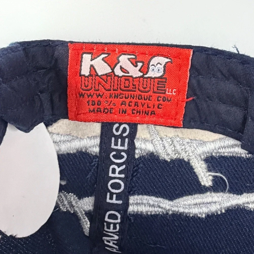 US Air Force Aim High K&S Unique Hat Men OS Navy Barbed Wire Military Cap